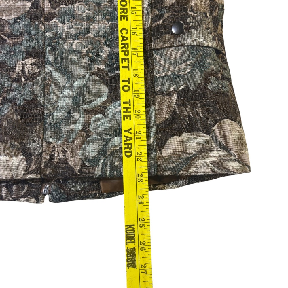 Drapers & Damons Floral Tapestry Vest Women's‎ Medium Sleeveless Zip Up - Picture 10 of 10